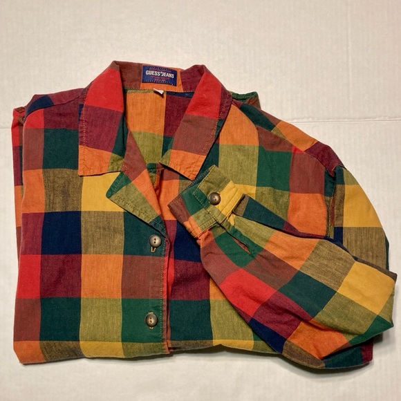 Vintage Guess flannel plaid button down - Picture 12 of 12